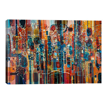 Wild Red by Rebecca Moy - Wrapped Canvas Painting