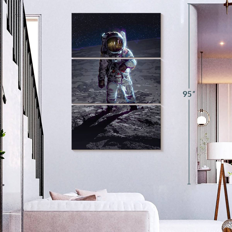 Oberland Apollo 11 Moonlanding, H 65 po x l 42 po