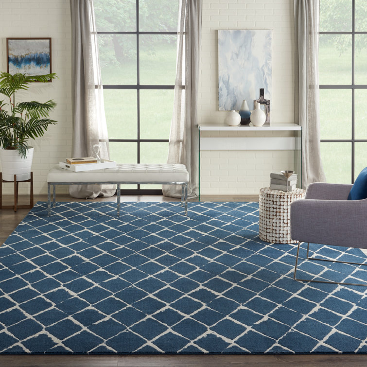 Auton Viscose Geometric Indoor Rug