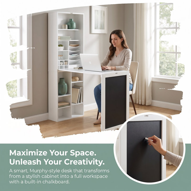 Sandsmere L-Shaped Writing Desk with Power Outlet