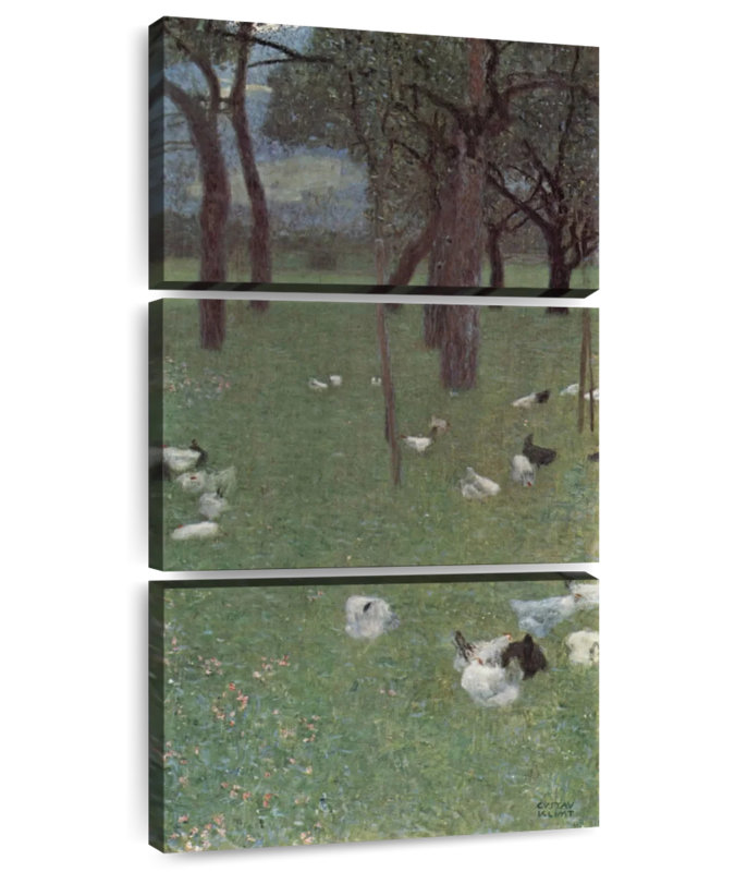 Jardin avec poulets à St. Agatha, H 32 po x l 15 po