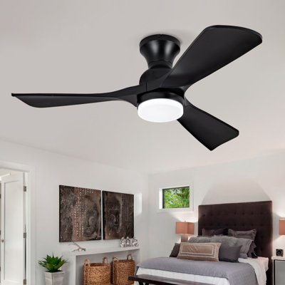 Ventilateur de plafond encastré noir Hot Lights