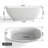 66.9'' x 29.5'' Soaking Solid Surface Bathtub
