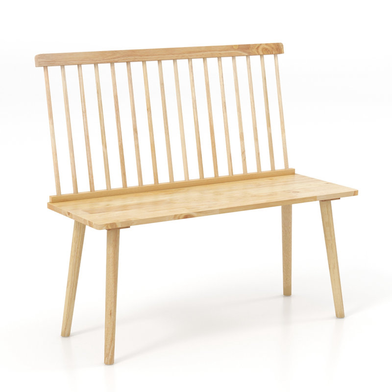 Kastor Solid Wood Bench, Natural