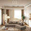 Canapé-lit 83,5 po en polyester convertible-107140893