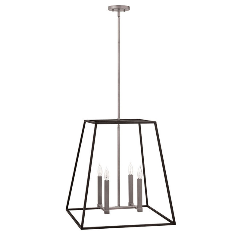 Lustre géométrique 4 lumières Burley Oak, L 22 po