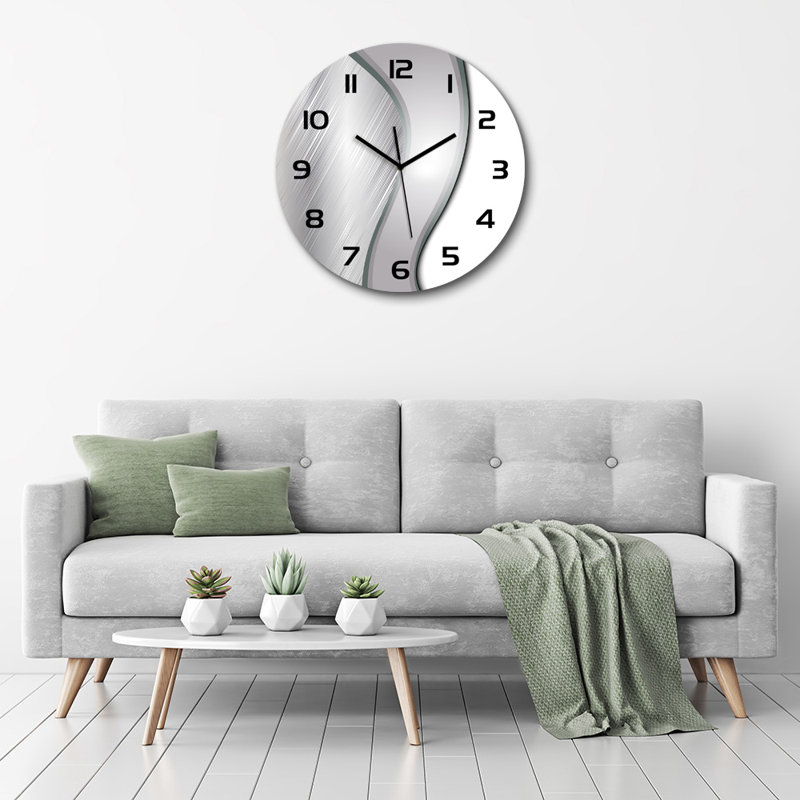 Jukka Glass Wall Clock