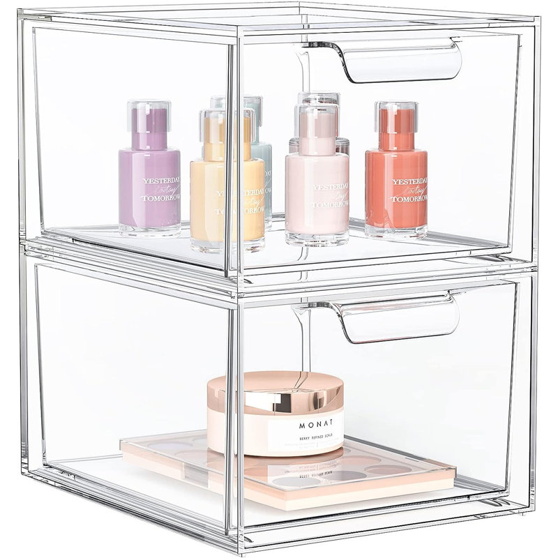 Margan Plastic 2 Compartment Makeup Organizer
