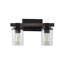 Borth Iron/Seeded Glass Rustic Farmhouse LED Vanity Light-117530327-122081089