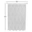 Rideau de douche simple à motif géométrique et crochets Jacquees-171721214