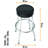  METALLICA MOP BAR STOOL SEAT BLK/CHRM