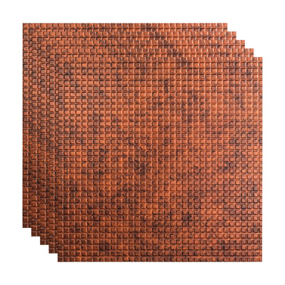 Panneau de plafond carré décoratif en vinyle 2 pi x 2 pi FASÄDE
