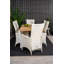 Navya 6 - Person Patio Dining Set with Extendable Rectangular Table , Cushions Included