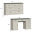 Ensemble de bureau moderne 2 pièces Hailiey-1072694112