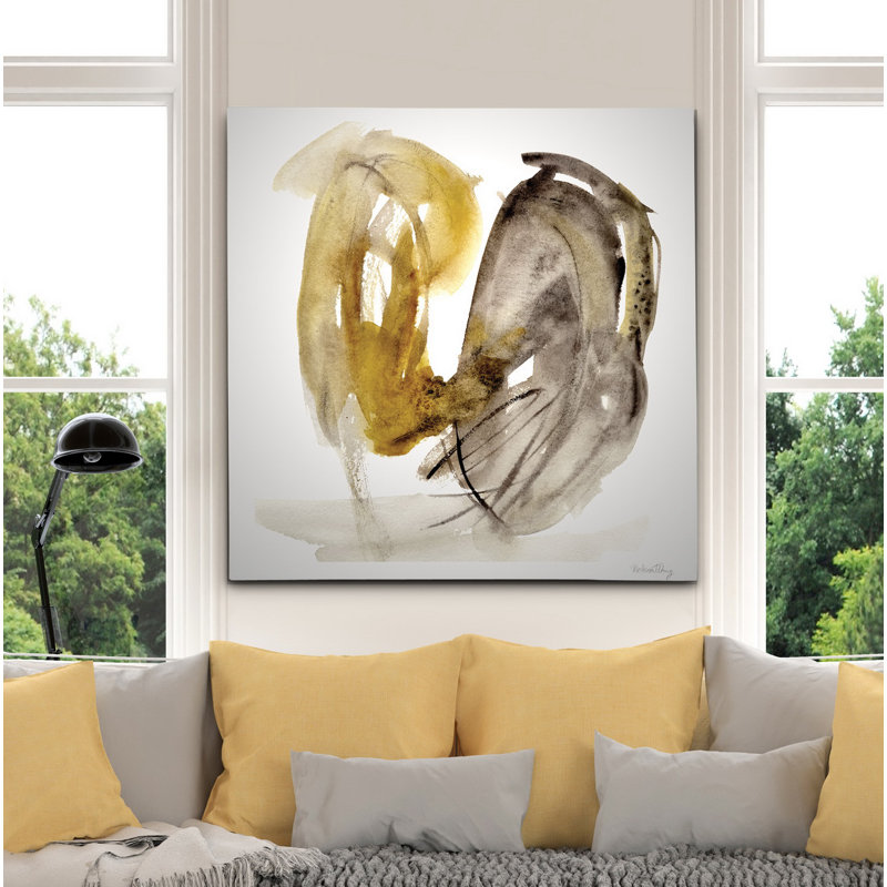 Calendula II - Painting Print, 40" H x 40" W x 1.5" D, Wrapped Canvas