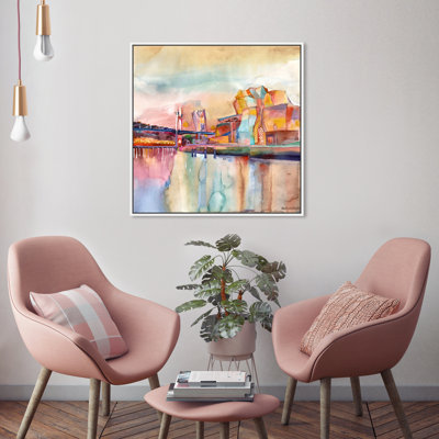 " Maja Wronska - Bilbao " Watercolor Painting