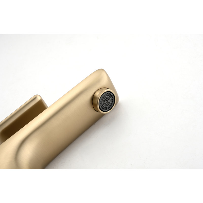 Single Handle Lavatory Basin Sink Faucet, Brushed Gold
