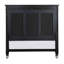 Lit très grand ACME Daymin Eastern en bleu marine foncé, miroir, noir et argent-71659081