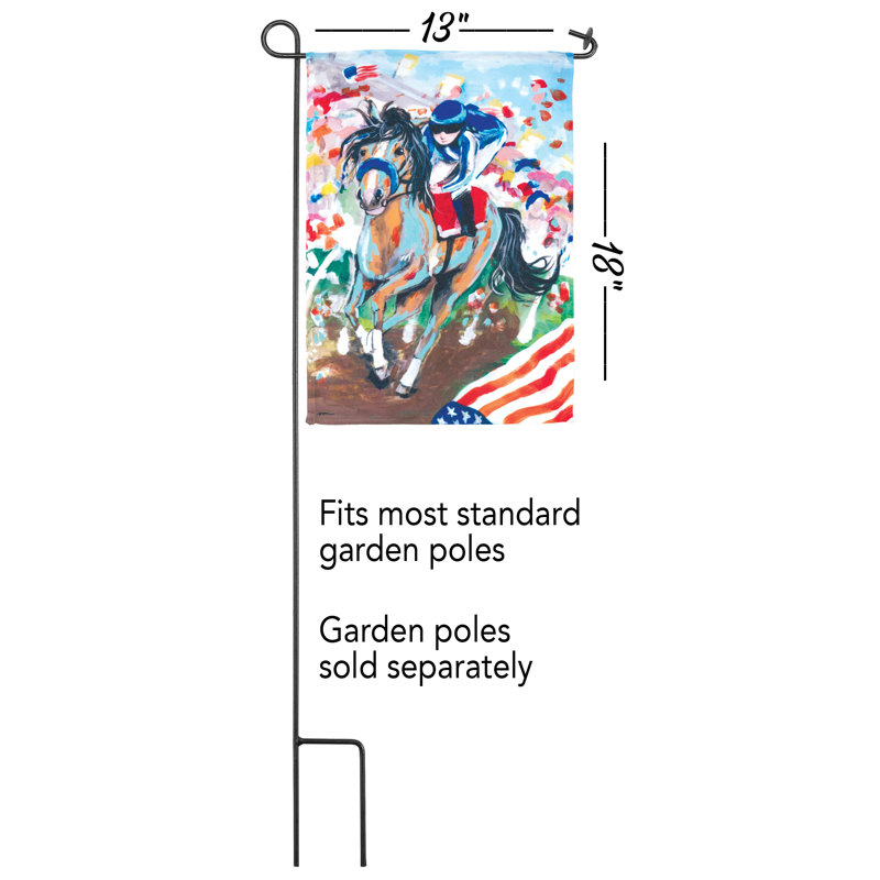 Carranza Double Sided 18'' H x 13'' W Polyester Garden Flag