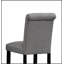 Ensemble de 2 tabourets de bar en bois massif Leviton, sièges rembourrés confortables et finition espresso élégante-1964183058