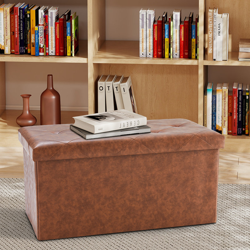 Repose-pieds standard avec rangement Kesa, Brun