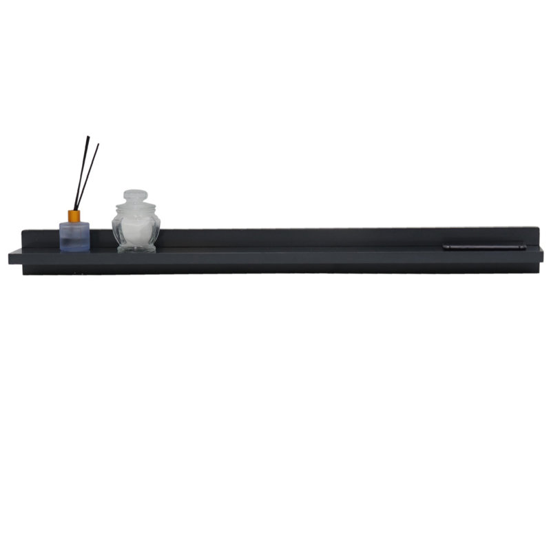Floating Shelf, Dark Gray, 3" H x 35" W x 5" D