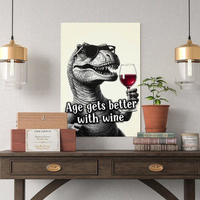 Canvas Wall Art T-Rex Poster-2 Vintage Poster Print Home Decor