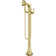 Rhen Single Handle Floor Mounted Freestanding Tub Filler Trim with with Handshower