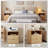 Nightstand with Charging Station, 2-Drawer Bedside Table with USB-c & Outlets, Modern End Table with Marble-Like Top & Storage Shelf for Bedroom