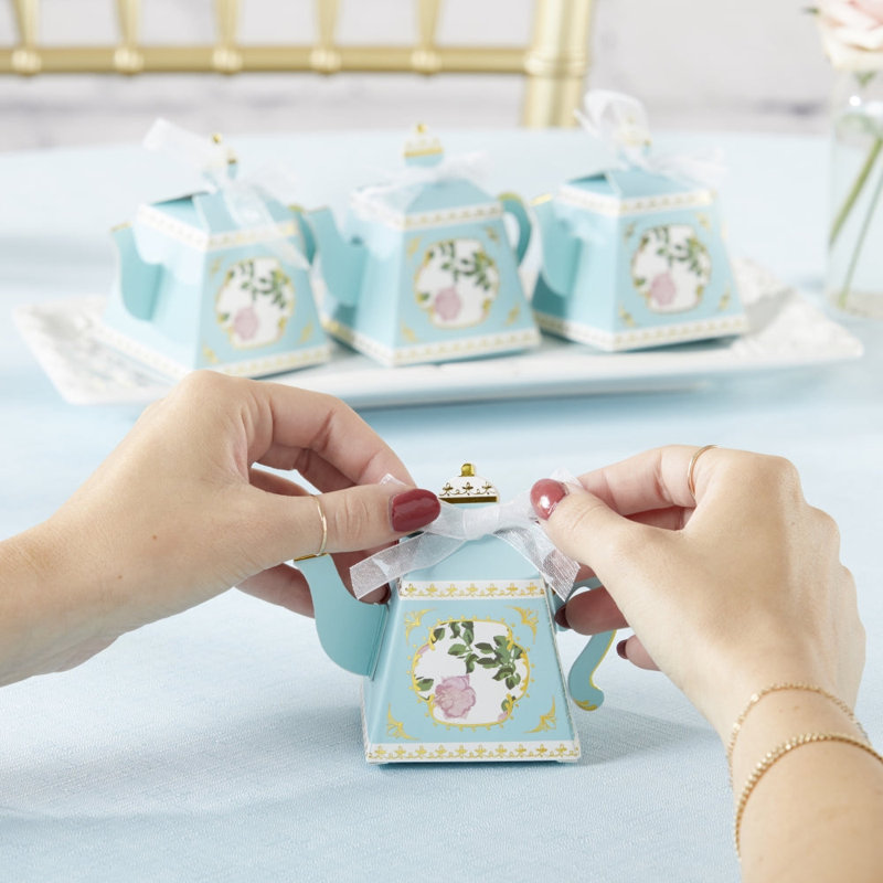 Boîte à thé Tea Time Whimsy, Bleu
