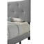Lit en tissu gris - tête de lit élégante et structure stable avec une stabilité luxueuse