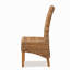 Chaise de salle à manger en rotin de lumière naturelle, siège d'appoint simple de style rétro respirant et robuste, chaise d'appoint en osier pour coin-repas ou chambre à coucher bohème