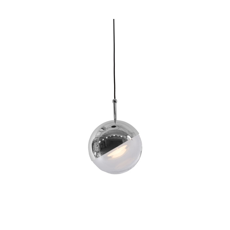 Luminaire suspendu sphère 1 lumière Krantz, Chrome