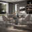 Italian modern simple round dining table-102526763