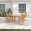 Woehler 6 - Person Teak Wood Patio Dining Set with Oval Table