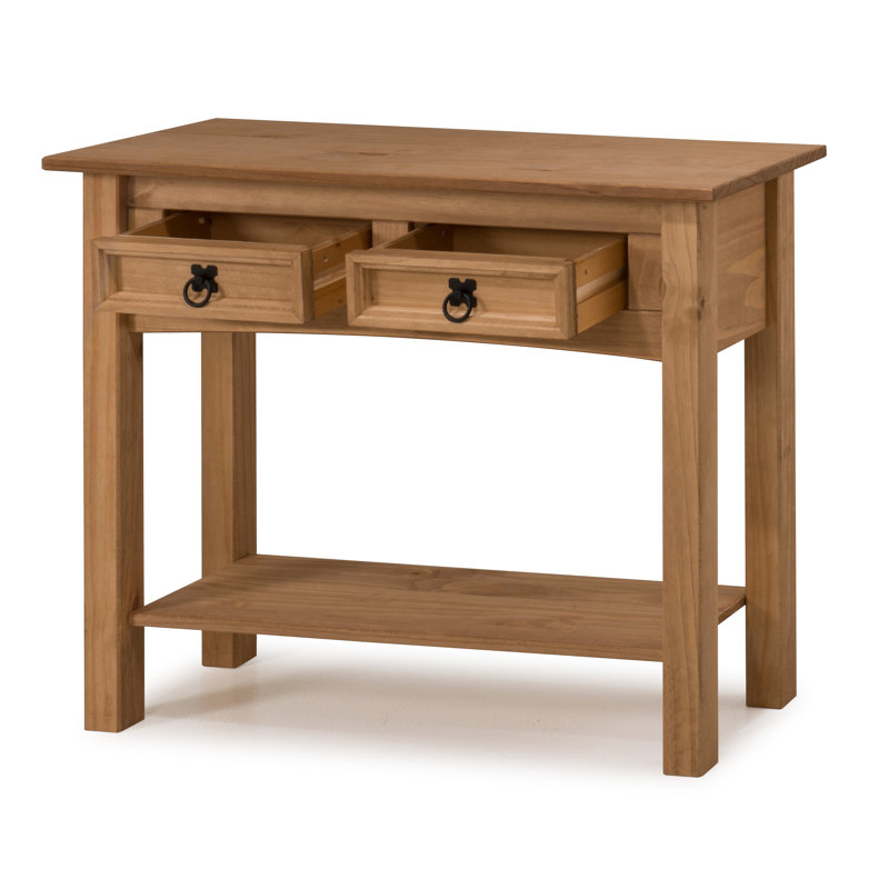 Palmea 88cm Solid Wood Console Table, Antique Wax