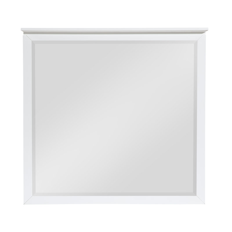 Miroir de commode Beckett, Bois blanc
