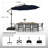 10' Octagon Cantilever Umbrella with Weighted Base-2139628095