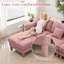 Canapé à 3 places en tissu Boucle avec accoudoirs distinctifs en forme de coquillage, pieds cylindriques enveloppés de tissu d'ameublement-245966083-245966091-245966095