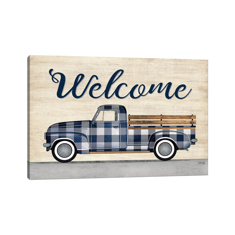 Welcome Truck by Marla Rae - Wrapped Canvas Graphic Art 1 Piece Wrapped Canvas Wall Art