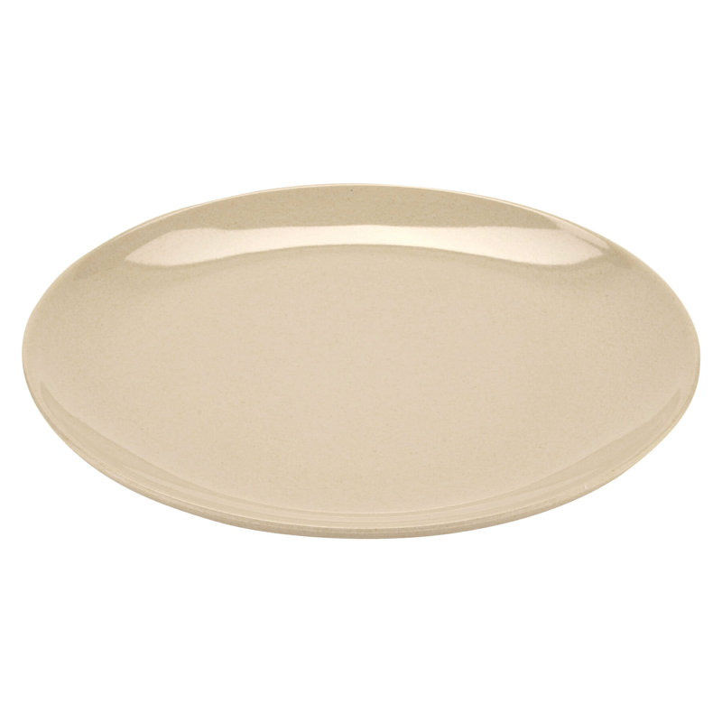 GET BAM-12075 Melamine Round Dinner Plates, 10.5", Bamboo Cellulose (Set of 12)