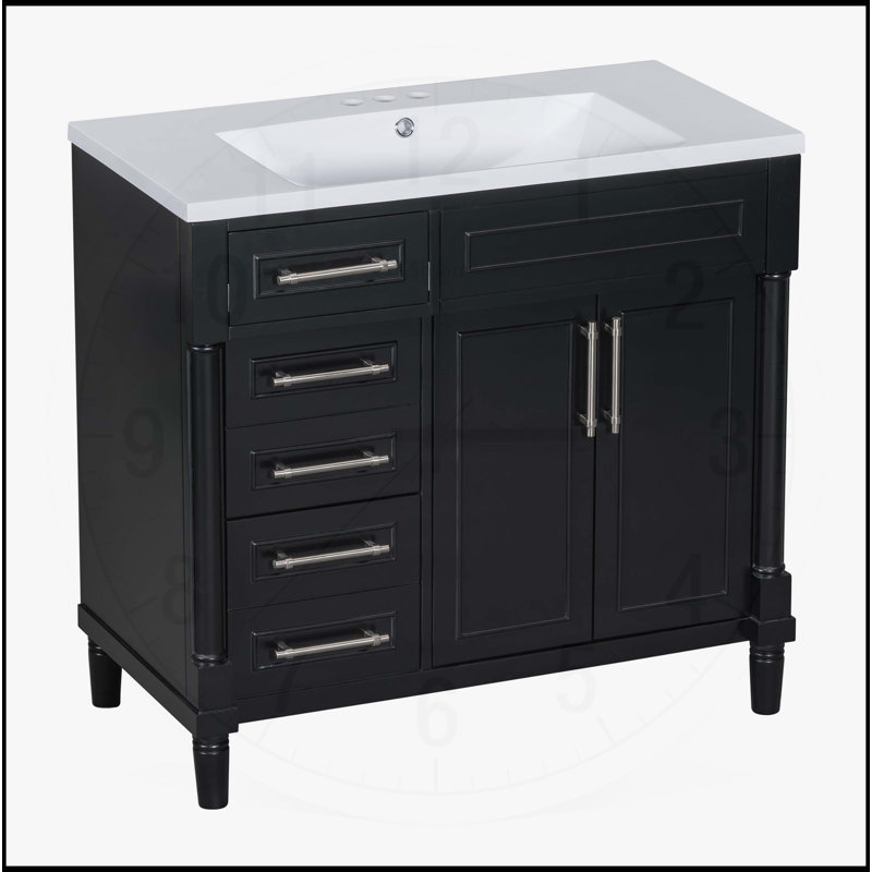 Meuble-lavabo 36 po avec lavabo en résine