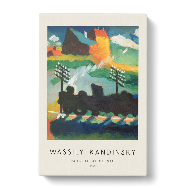 Railroad At Murnau by Wassily Kandinsky - Wrapped Canvas Painting, 60cm H x 40cm W x 3cm D