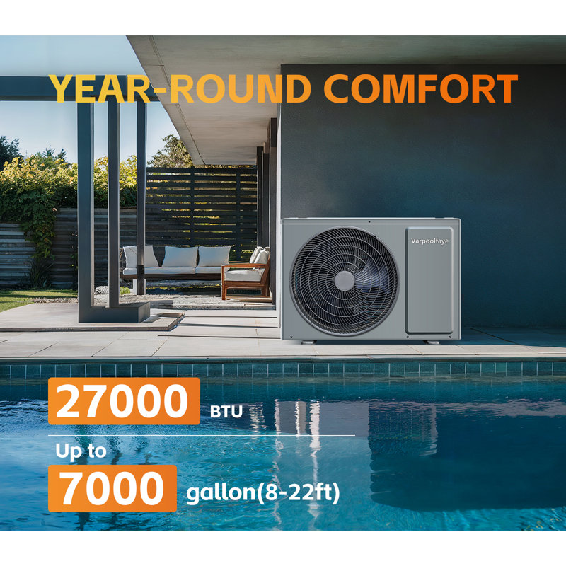 Chauffe-piscine électrique 27 000 BTU