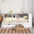 Ultimate Space-Saving Twin Daybed – Trundle, 5 Storage Cabinets & USB Charging Ports-1604787526