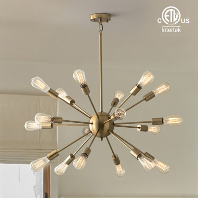 Kaspar Iron 18-Light Chandelier
