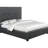 Maille Charcoal Upholstered  Panel Bed-565053432