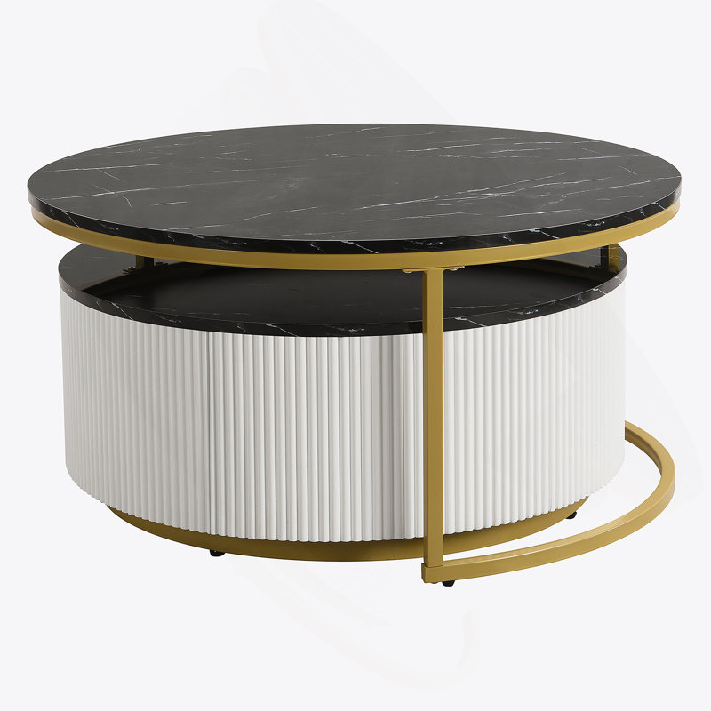 Table basse gigogne moderne avec tiroir Modern