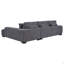 Canapé modulaire rembourré gris anthracite Plather