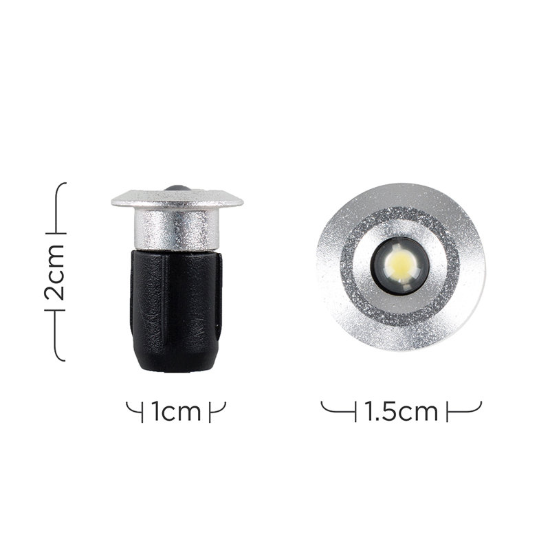Plug-in Integrated LED Steel Deck Light, Warm White